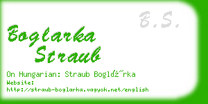 boglarka straub business card